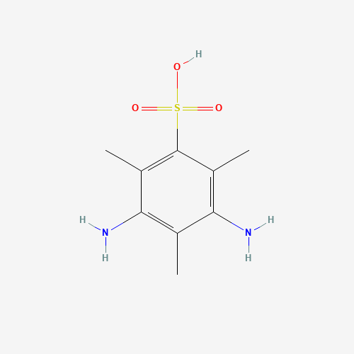 3,5-Diamino-2,4,6-trimethylbenzenesulfonic acid (CAS: 32432-55-6) - Chemical Structure and Molecular Formula 