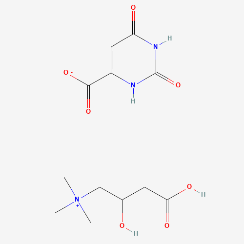 3-Carboxy-2-hydroxy-N,N,N-trimethyl-1-propanaminium 1,2,3,6-tetrahydro-2,6-dioxo-4-pyrimidinecarboxylic acid salt (CAS: 32543-38-7) - Related Chemical Product