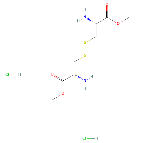Dimethyl L-cystinate dihydrochloride (CAS: 32854-09-4) - Chemical Structure and Molecular Formula 