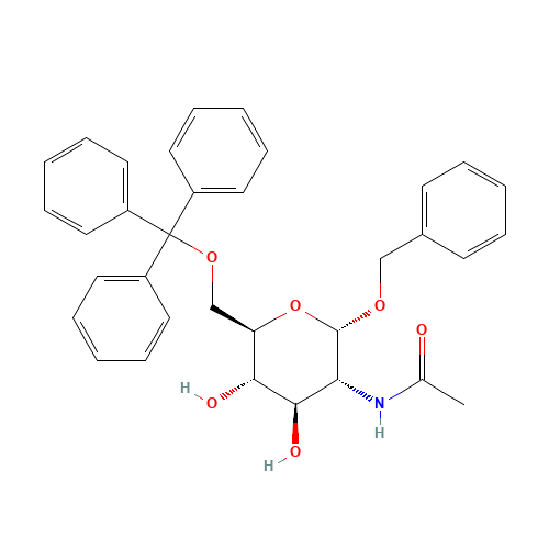 BENZYL 2-ACETAMIDO-2-DEOXY-6-O-TRIPHENYL-METHYL-ALPHA-D-GLUCOPYRANOSIDE (CAS: 33493-71-9) - Related Chemical Product