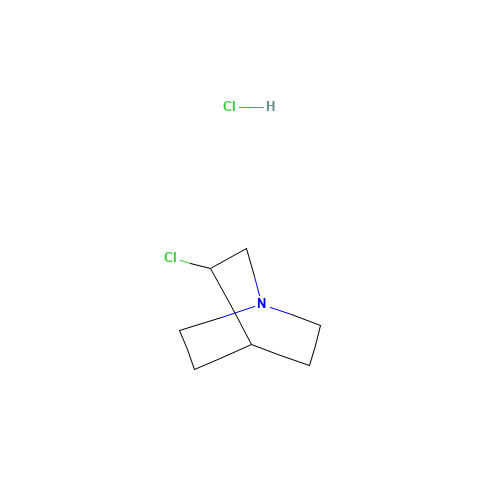 3-CHLOROQUINUCLIDINE HYDROCHLORIDE (CAS: 33601-77-3) - Chemical Structure and Molecular Formula 