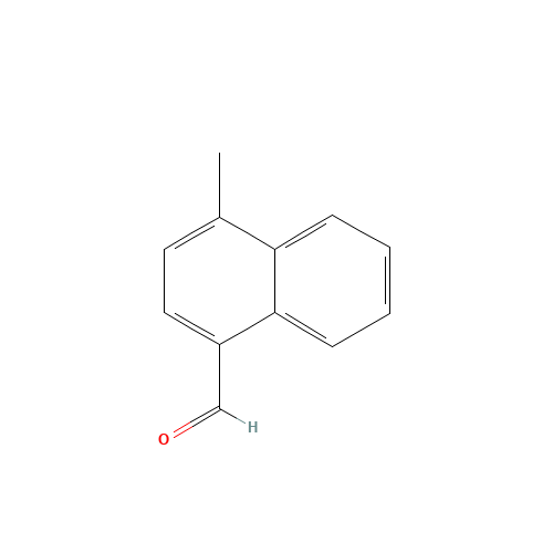 4-METHYL-1-NAPHTHALDEHYDE (CAS: 33738-48-6) - Chemical Structure and Molecular Formula 