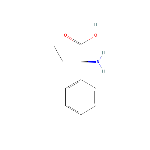 (2R)-2-AMINO-2-PHENYLBUTANOIC ACID (CAS: 33875-38-6) - Chemical Structure and Molecular Formula 