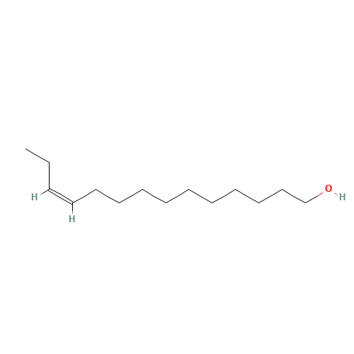 CIS-11-TETRADECEN-1-OL (CAS: 34010-15-6) - Chemical Structure and Molecular Formula 