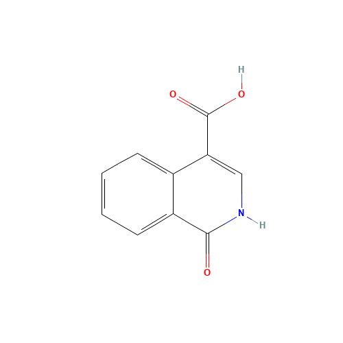 1-OXO-1,2-DIHYDRO-4-ISOQUINOLINECARBOXYLIC ACID (CAS: 34014-51-2) - Chemical Structure and Molecular Formula 