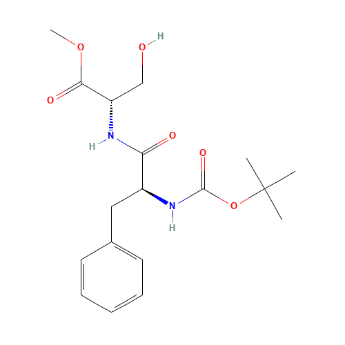 BOC-PHE-SER-OME (CAS: 34290-59-0) - Chemical Structure and Molecular Formula 