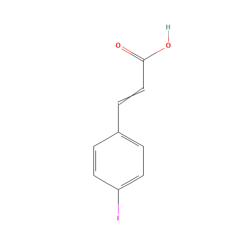 4-IODOCINNAMIC ACID (CAS: 34633-09-5) - Chemical Structure and Molecular Formula 