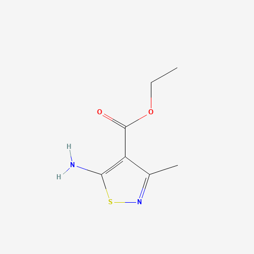 ETHYL 5-AMINO-3-METHYLISOTHIAZOLE-4-CARBOXYLATE (CAS: 34859-65-9) - Chemical Structure and Molecular Formula 