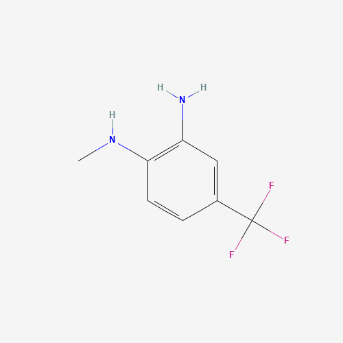 N1-METHYL-4-(TRIFLUOROMETHYL)BENZENE-1,2-DIAMINE (CAS: 35203-49-7) - Chemical Structure and Molecular Formula 