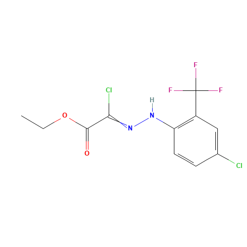 ETHYL 2-CHLORO-2-(2-[4-CHLORO-2-(TRIFLUOROMETHYL)-PHENYL]HYDRAZONO)ACETATE (CAS: 35229-94-8) - Related Chemical Product