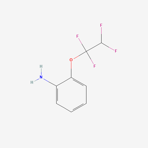 2-(1,1,2,2-TETRAFLUOROETHOXY)ANILINE (CAS: 35295-34-2) - Chemical Structure and Molecular Formula 