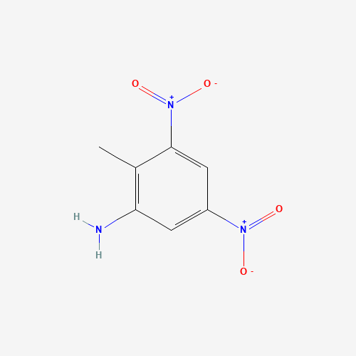 2-AMINO-4,6-DINITROTOLUENE (CAS: 35572-78-2) - Chemical Structure and Molecular Formula 