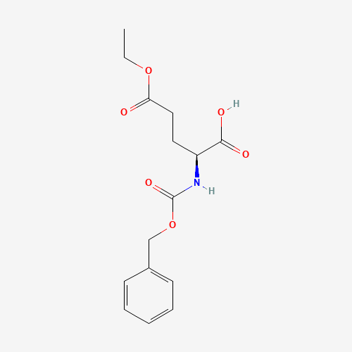 N-Cbz-L-glutamic acid 5-ethyl ester (CAS: 35726-62-6) - Chemical Structure and Molecular Formula 