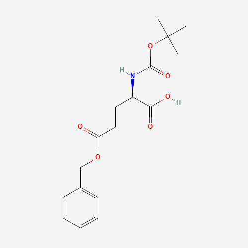 Boc-D-Glutamic acid 5-benzyl ester (CAS: 35793-73-8) - Chemical Structure and Molecular Formula 