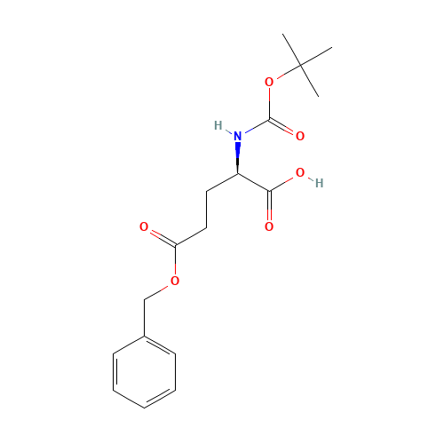 Boc-D-Glutamic acid 5-benzyl ester (CAS: 35793-73-8) - Chemical Structure and Molecular Formula 