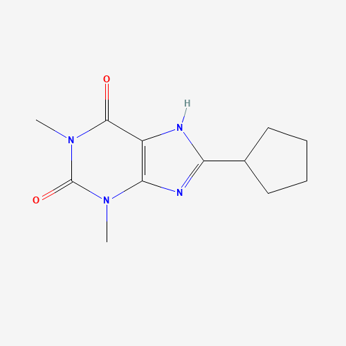 8-CYCLOPENTYL-1,3-DIMETHYLXANTHINE (CAS: 35873-49-5) - Related Chemical Product