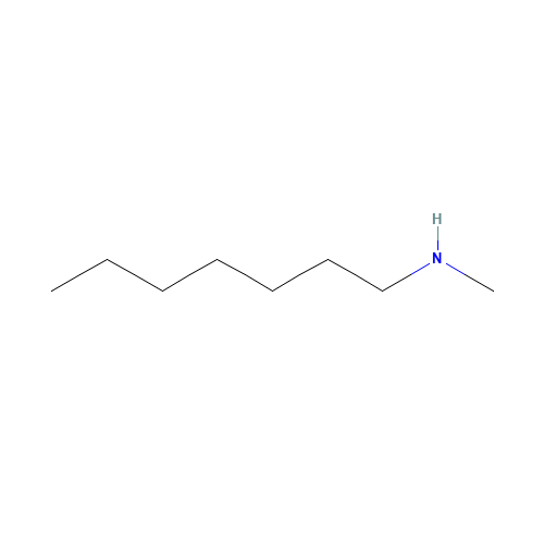 N-HEPTYLMETHYLAMINE (CAS: 36343-05-2) - Chemical Structure and Molecular Formula 