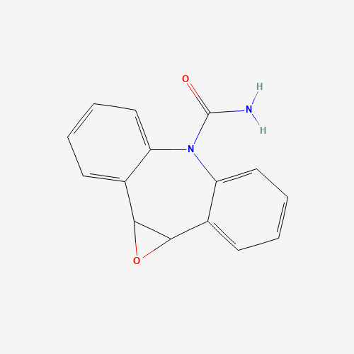 1A,10B-DIHYDRO-6H-DIBENZO[B,F]OXIRENO[D]AZEPINE-6-CARBOXAMIDE (CAS: 36507-30-9) - Chemical Structure and Molecular Formula 