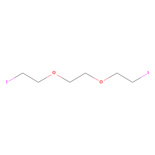 1,2-BIS(2-IODOETHOXY)ETHANE (CAS: 36839-55-1) - Chemical Structure and Molecular Formula 