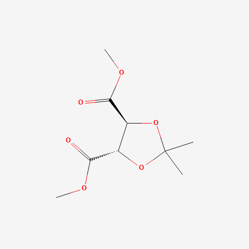 (4S,5S)-2,2-DIMETHYL-1,3-DIOXOLANE-4,5-DICARBOXYLIC ACID DIMETHYL ESTER (CAS: 37031-30-4) - Chemical Structure and Molecular Formula 