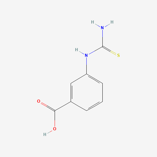 1-(3-CARBOXYPHENYL)-2-THIOUREA (CAS: 37182-75-5) - Chemical Structure and Molecular Formula 