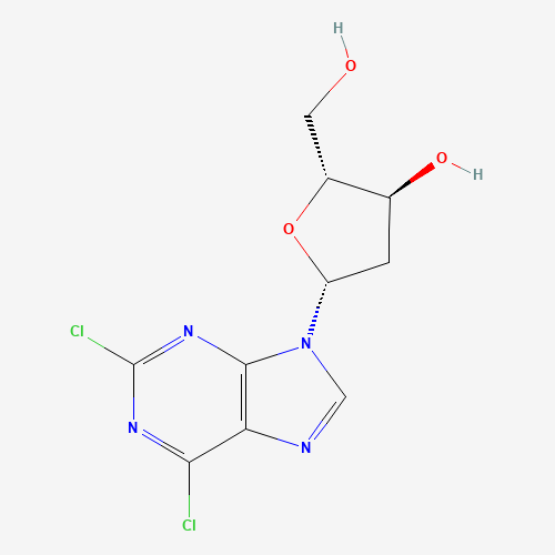 2,6-Dichloropurine-2'-deoxyriboside (CAS: 37390-66-2) - Chemical Structure and Molecular Formula 
