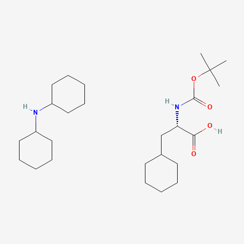 BOC-CHA-OH DCHA (CAS: 37462-62-7) - Chemical Structure and Molecular Formula 