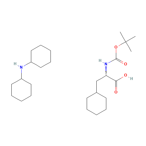 BOC-CHA-OH DCHA (CAS: 37462-62-7) - Chemical Structure and Molecular Formula 