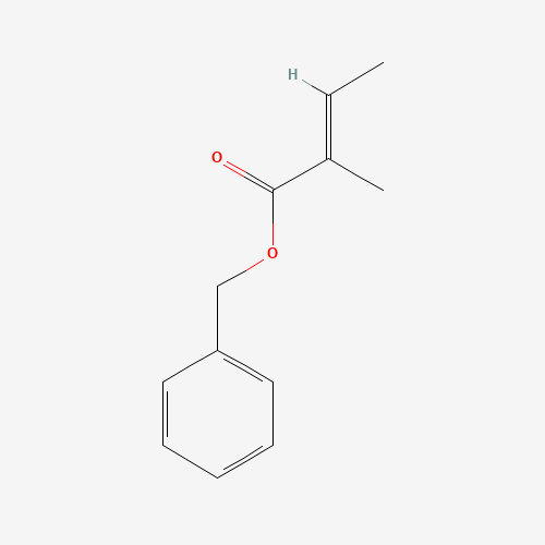 BENZYL TIGLATE (CAS: 37526-88-8) - Chemical Structure and Molecular Formula 