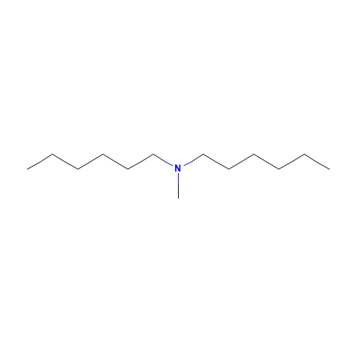 N-METHYLDIHEXYLAMINE (CAS: 37615-53-5) - Chemical Structure and Molecular Formula 