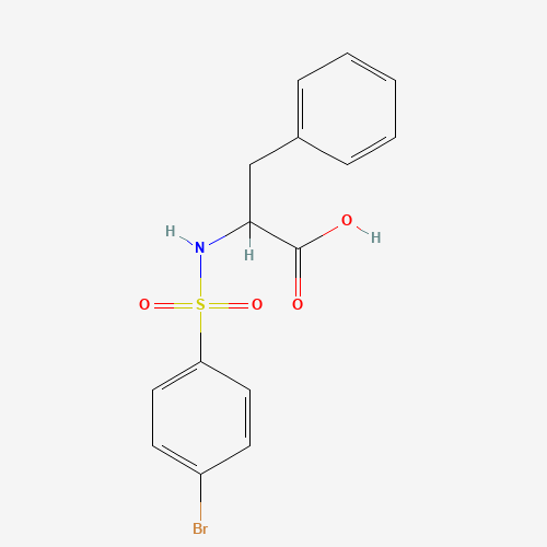 2-([(4-BROMOPHENYL)SULFONYL]AMINO)-3-PHENYLPROPANOIC ACID (CAS: 37642-61-8) - Related Chemical Product