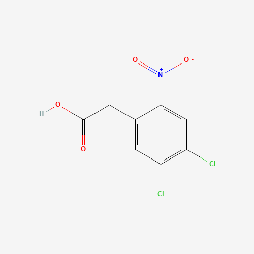 2-(4,5-Dichloro-2-nitrophenyl)acetic acid (CAS: 37777-90-5) - Chemical Structure and Molecular Formula 