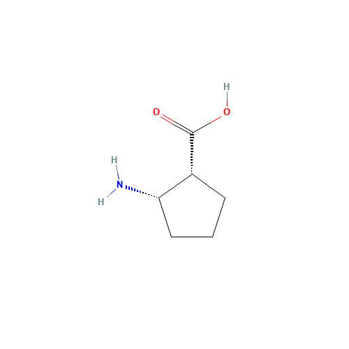 CIS-2-AMINO-1-CYCLOPENTANECARBOXYLIC ACID (CAS: 37910-65-9) - Chemical Structure and Molecular Formula 