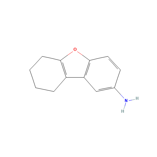 6,7,8,9-TETRAHYDRO-DIBENZOFURAN-2-YLAMINE (CAS: 38084-44-5) - Chemical Structure and Molecular Formula 