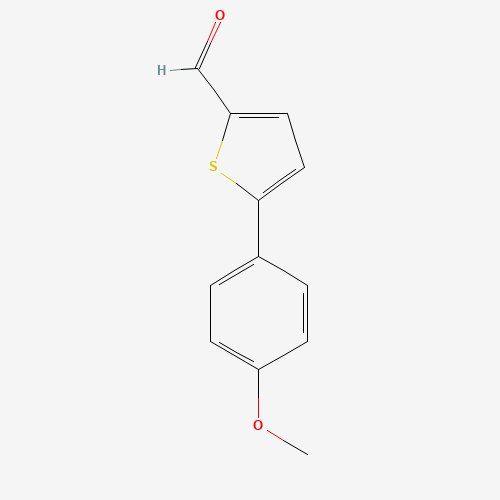 5-(4-Methoxyphenyl)thiophene-2-carbaldehyde (CAS: 38401-67-1) - Chemical Structure and Molecular Formula 