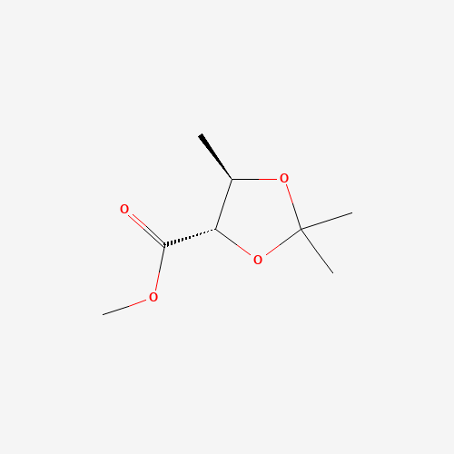 METHYL (4S)-TRANS-2,2,5-TRIMETHYL-1,3-DIOXOLANE-4-CARBOXYLATE (CAS: 38410-80-9) - Chemical Structure and Molecular Formula 