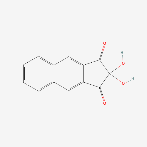 2,2-DIHYDROXY-(1H)-BENZ[F]INDENE-1,3(2H)-DIONE MONOHYDRATE (CAS: 38627-57-5) - Chemical Structure and Molecular Formula 