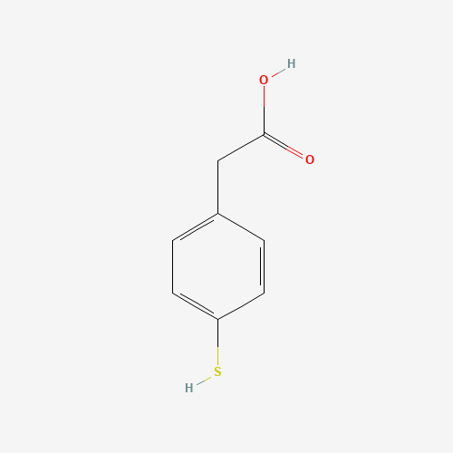 4-MERCAPTOPHENYLACETIC ACID (CAS: 39161-84-7) - Chemical Structure and Molecular Formula 