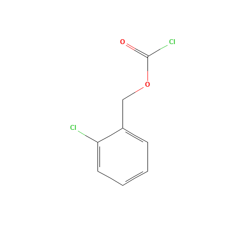 2-CHLOROBENZYL CHLOROFORMATE (CAS: 39545-31-8) - Chemical Structure and Molecular Formula 