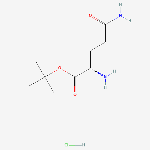 H-GLN-OTBU HCL (CAS: 39741-62-3) - Chemical Structure and Molecular Formula 