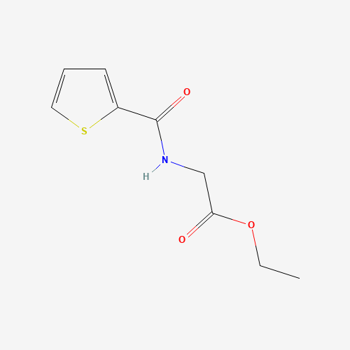 ETHYL 2-[(2-THIENYLCARBONYL)AMINO]ACETATE (CAS: 39978-25-1) - Chemical Structure and Molecular Formula 