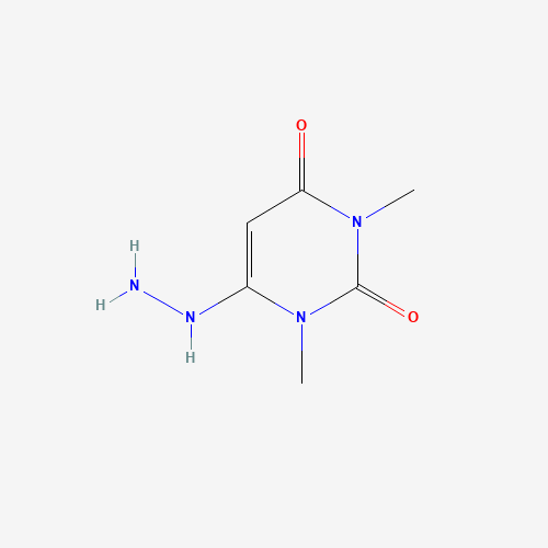 1,3-DIMETHYL-6-HYDRAZINOURACIL (CAS: 40012-14-4) - Chemical Structure and Molecular Formula 