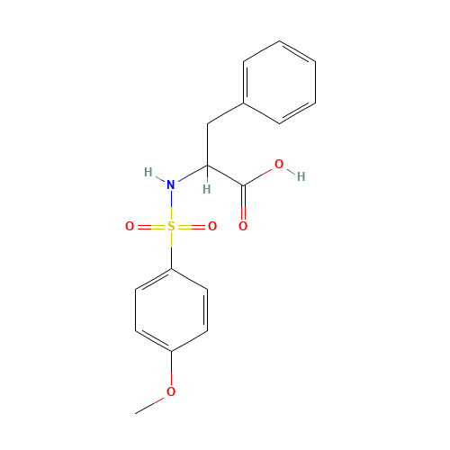 2-([(4-METHOXYPHENYL)SULFONYL]AMINO)-3-PHENYLPROPANOIC ACID (CAS: 40280-00-0) - Related Chemical Product