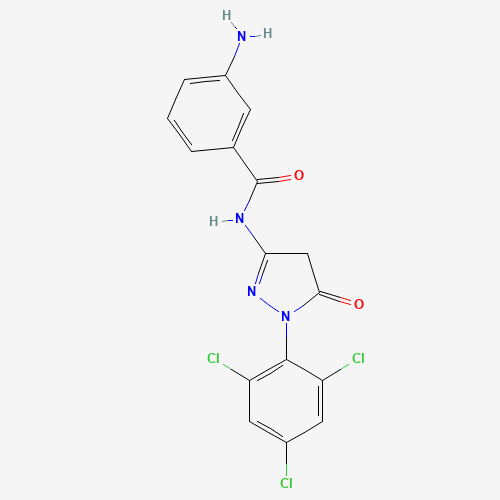 1-(2,4,6-Trichlorophenyl)-3-(3-aminobenzamido)-5-pyrazolone (CAS: 40567-18-8) - Related Chemical Product