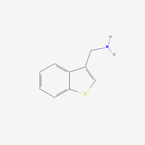 3-Aminomethylbenzo[b]thiophene (CAS: 40615-04-1) - Chemical Structure and Molecular Formula 