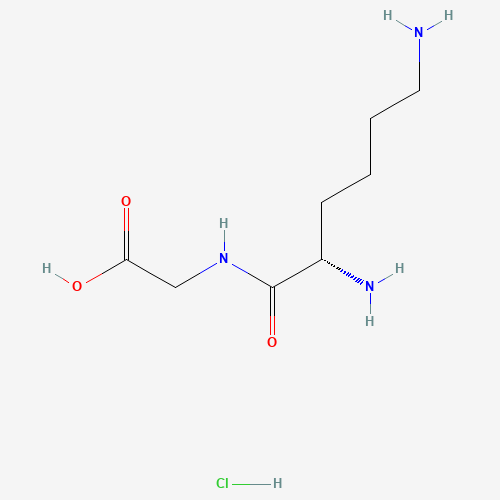 H-LYS-GLY-OH HCL (CAS: 40719-58-2) - Chemical Structure and Molecular Formula 