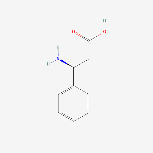 (S)-3-Amino-3-phenylpropanoic acid (CAS: 40856-44-8) - Chemical Structure and Molecular Formula 