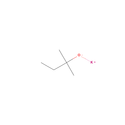 POTASSIUM 2-METHYL-2-BUTOXIDE (CAS: 41233-93-6) - Chemical Structure and Molecular Formula 