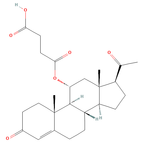 11-ALPHA-HYDROXY-4-PREGNENE-3,20-DIONE 11-HEMISUCCINATE (CAS: 41238-98-6) - Related Chemical Product