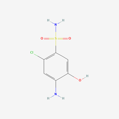 4-Amino-2-chloro-5-hydroxybenzensulfonamide (CAS: 41606-65-9) - Chemical Structure and Molecular Formula 